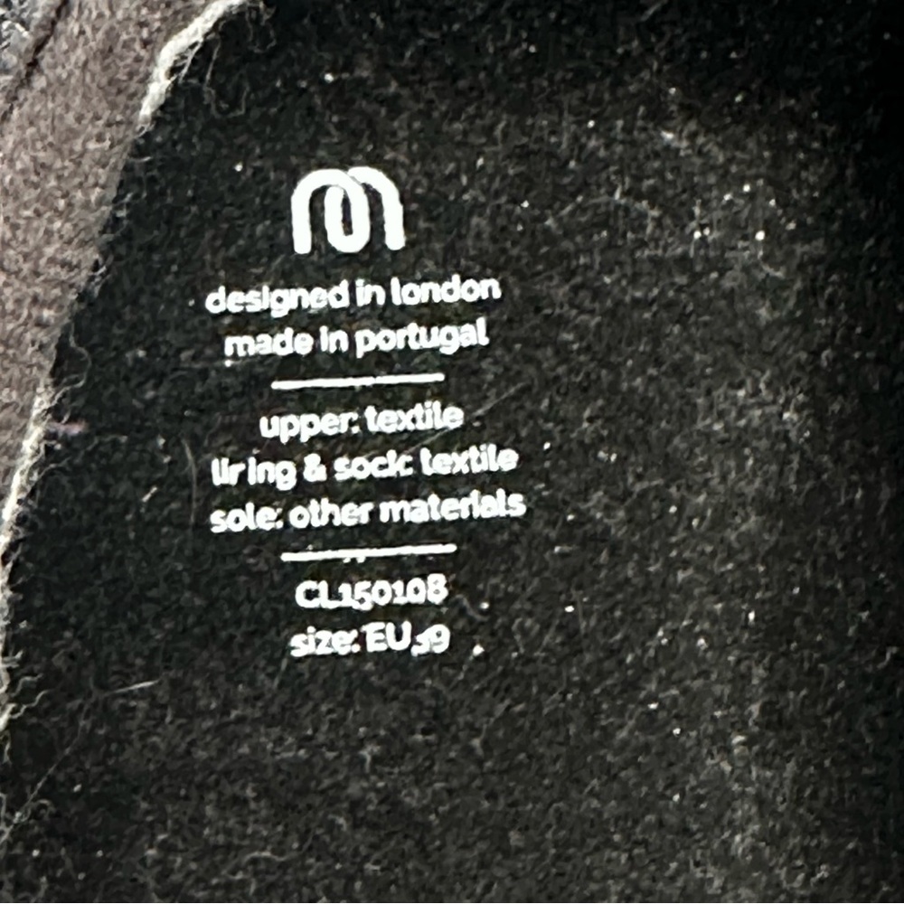 Mahabis Classic Wool Grey Slippers Women's Size EU 39 US 8 - Picture 7 of 8